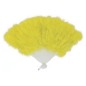 Abanico plumas amarillo 16 palas