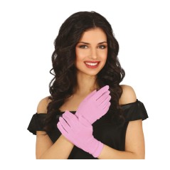 Guantes rosa cortos 20 cm