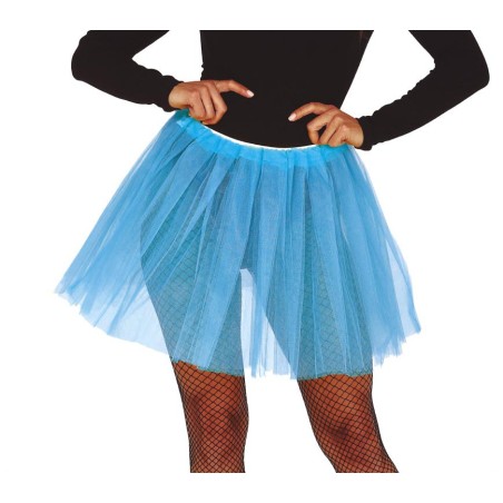 Tutu azul claro para mujer 40 cm
