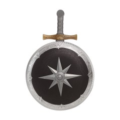 Escudo medieval de 35 cm y espada 50 cm medieval infantil-El Informal Santander