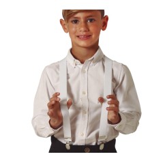 Tirantes blancos infantiles para niño