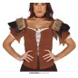 Chaleco  aladeana o vikinga para mujer simil cuero