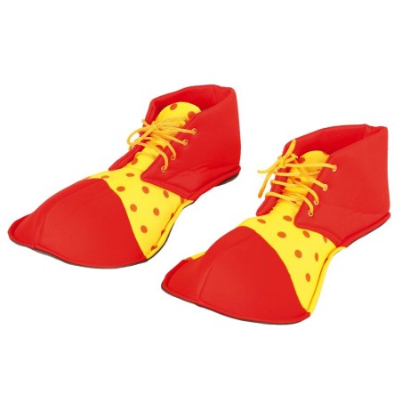 Zapatos rojos de payaso para hombre adulto 36 cm