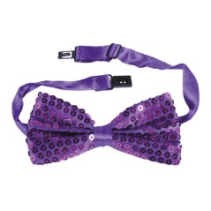Pajarita lila lentejuelas 12 cm-El Informal Santander
