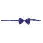 Pajarita azul lentejuelas 12 cm