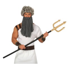 Tridente de poseidon 135 cm negro oro