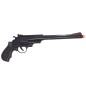 Pistola vaquera negra cañon largo de 43 cm revolver