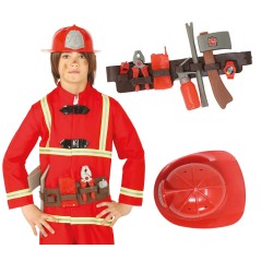 Cinturon de bombero con casco y accesorios-El Informal Santander