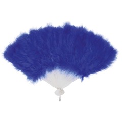 Abanico plumas azul 21 palas-El Informal Santander