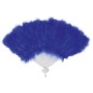 Abanico plumas azul 21 palas