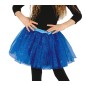 Tutu infantil azul oscuro con brillantina para niña 30 cm