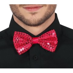 Pajarita fucsia lentejuelas 12 cm-El Informal Santander