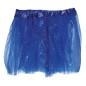Tutu infantil azul oscuro con brillantina para niña 30 cm
