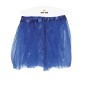 Tutu infantil azul oscuro con brillantina para niña 30 cm
