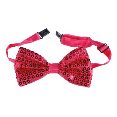 Pajarita fucsia lentejuelas 12 cm-El Informal Santander