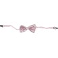 Pajarita rosa lentejuelas 12 cm