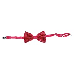 Pajarita fucsia lentejuelas 12 cm-El Informal Santander