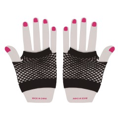 Guantes malla negros rejilla cortos 11 cm-El Informal Santander
