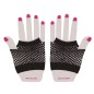 Guantes malla negros rejilla cortos 11 cm