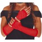 Guantes malla rojos 26 cm rejilla