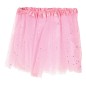 Tutu infantil rosa con brillantina para niña 30 cm