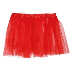 Tutu infantil rojo 30 cm para niña-El Informal Santander