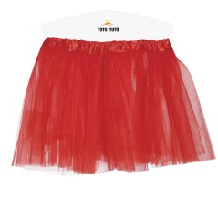 Tutu infantil rojo 30 cm para niña-El Informal Santander