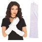 Guantes blancos arrugados 40 cm largos
