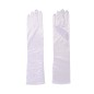 Guantes blancos arrugados 40 cm largos