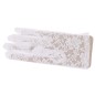 Guantes blancos calados 22 cm cortos