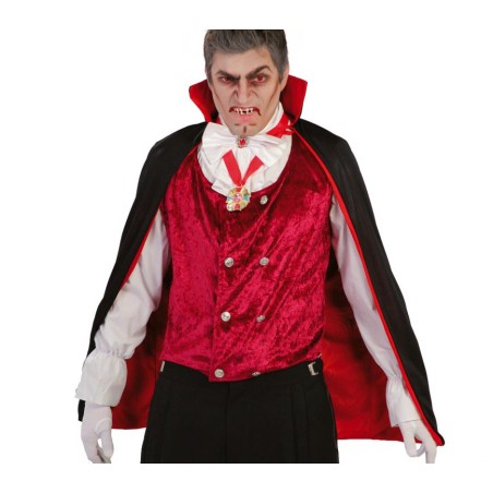 Capa vampiro 90 cm negro-rojo-El Informal