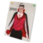 Capa vampiro 90 cm negro-rojo