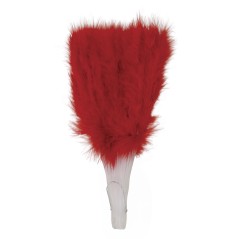 Abanico plumas rojo  16 palas-El Informal Santander