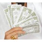 Billetes dolares bolsa 75 unidades