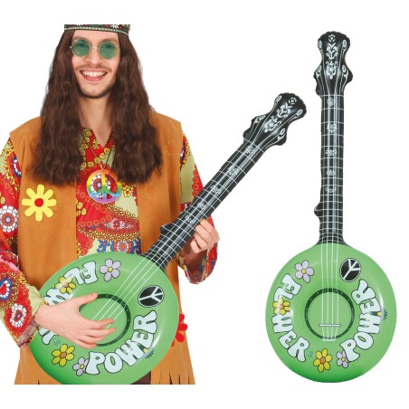Banjo hinchable guitarra hippy flower-El Informal Santander