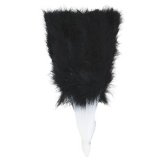 Abanico plumas negro 16 palas-El Informal Santander