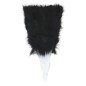 Abanico plumas negro 16 palas