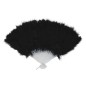 Abanico plumas negro 16 palas