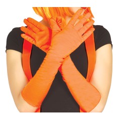 Guantes naranja neon 42 cm largos-El Informal Santander