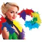 Boa multicolor plumas arcoiris 180 mt 40 gr años 20 charleston