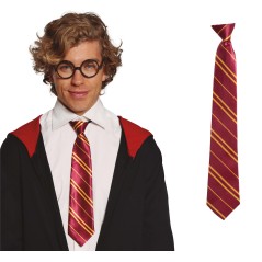 Corbata mago roja rayas 45 cm harry-El Informal Santander