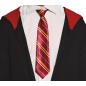 Corbata mago roja rayas 45 cm harry