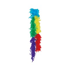 Boa multicolor plumas arcoiris 180 mt 40 gr años 20 charleston- El Informal Santander