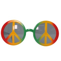 Gafas hippie simbolo paz multicolor años 60.-El Informal Santander online