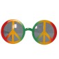 Gafas hippie simbolo paz multicolor años 60