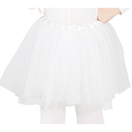 Tutu infantil blanco 30 cm para niña-El Informal Santander