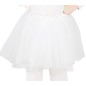 Tutu infantil blanco 30 cm para niña