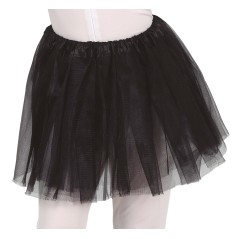 Tutu infantil negro 30 cm para niña-El Informal Santander