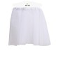 Tutu infantil blanco 30 cm para niña