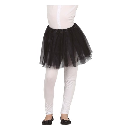 Tutu infantil negro 31 cm para niña